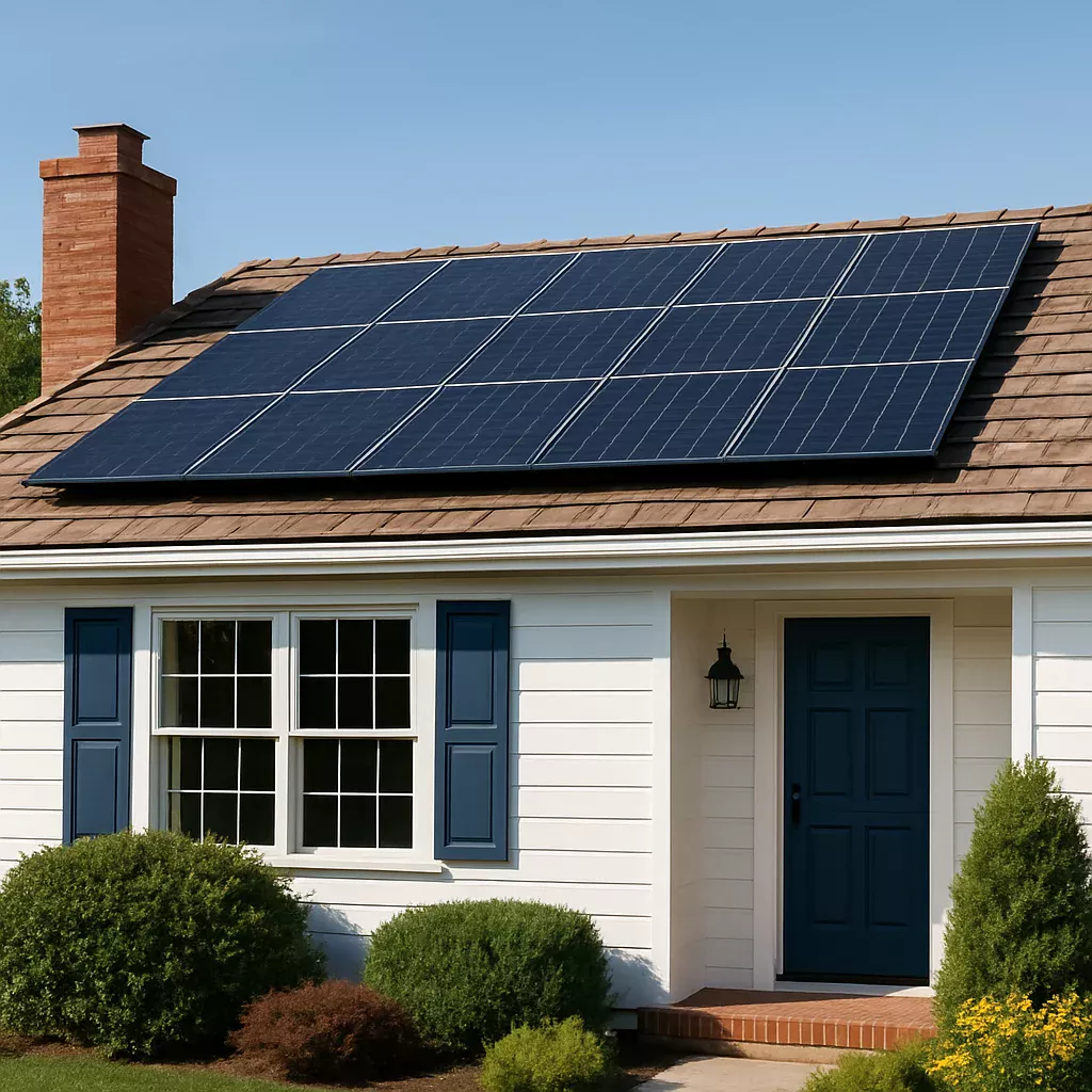 Residential rooftop solar array
